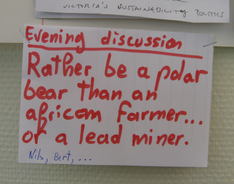 Polar bears, lead miners, African farmers